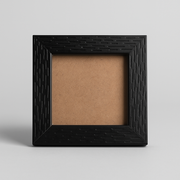 2.5x2.5 Inch Micro Blank Photo Frame | Textured Black & White